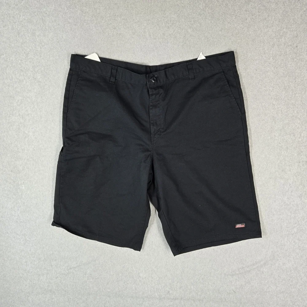 Dickies Men Shorts 42 Black Cargo Twill Workwear 12